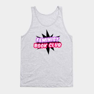 Feminist Book Club black logo Tank Top